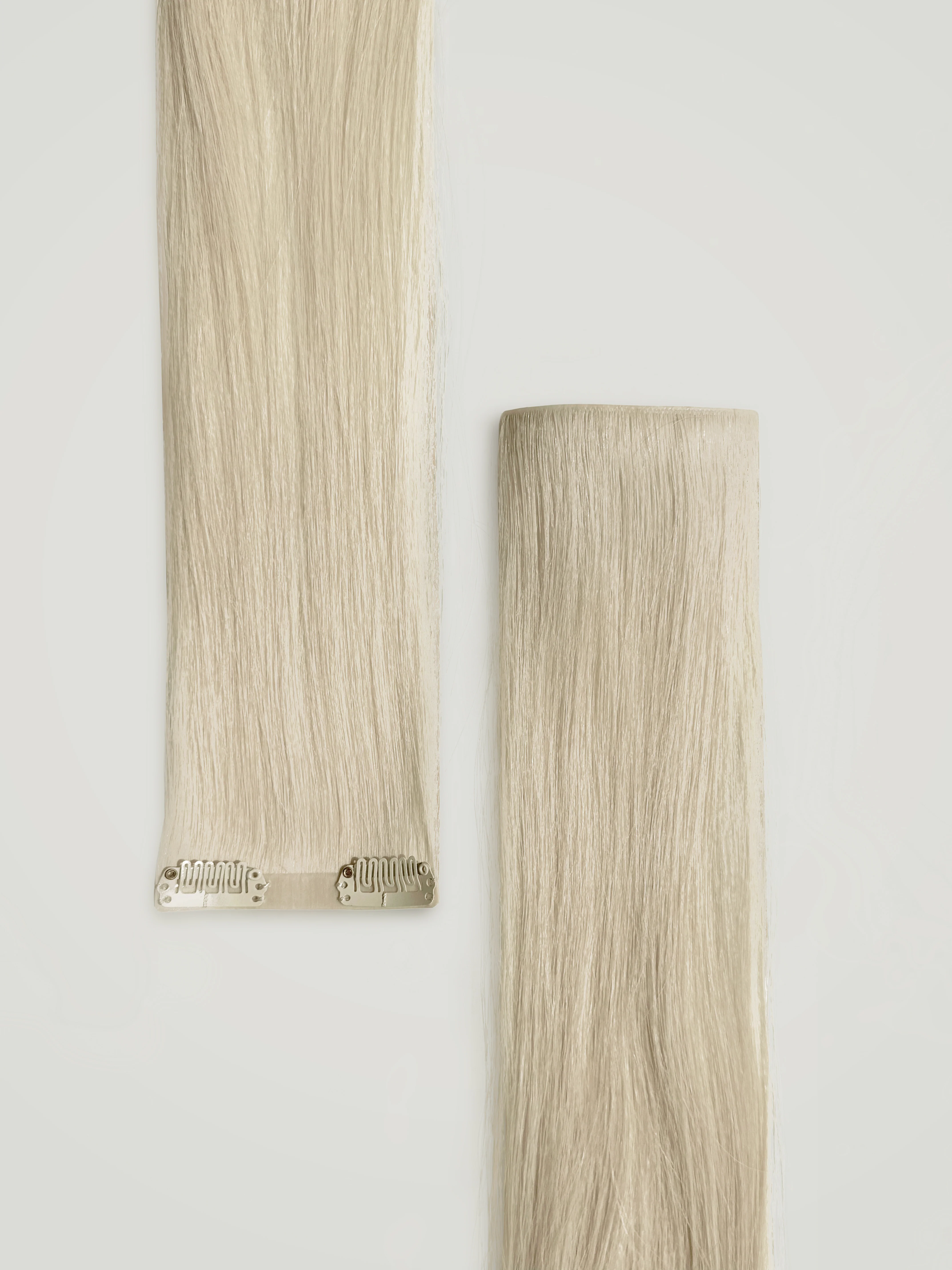 Ashy Blonde Single Clip-In Hair Extensions 18" (22g/30g) - Image 3