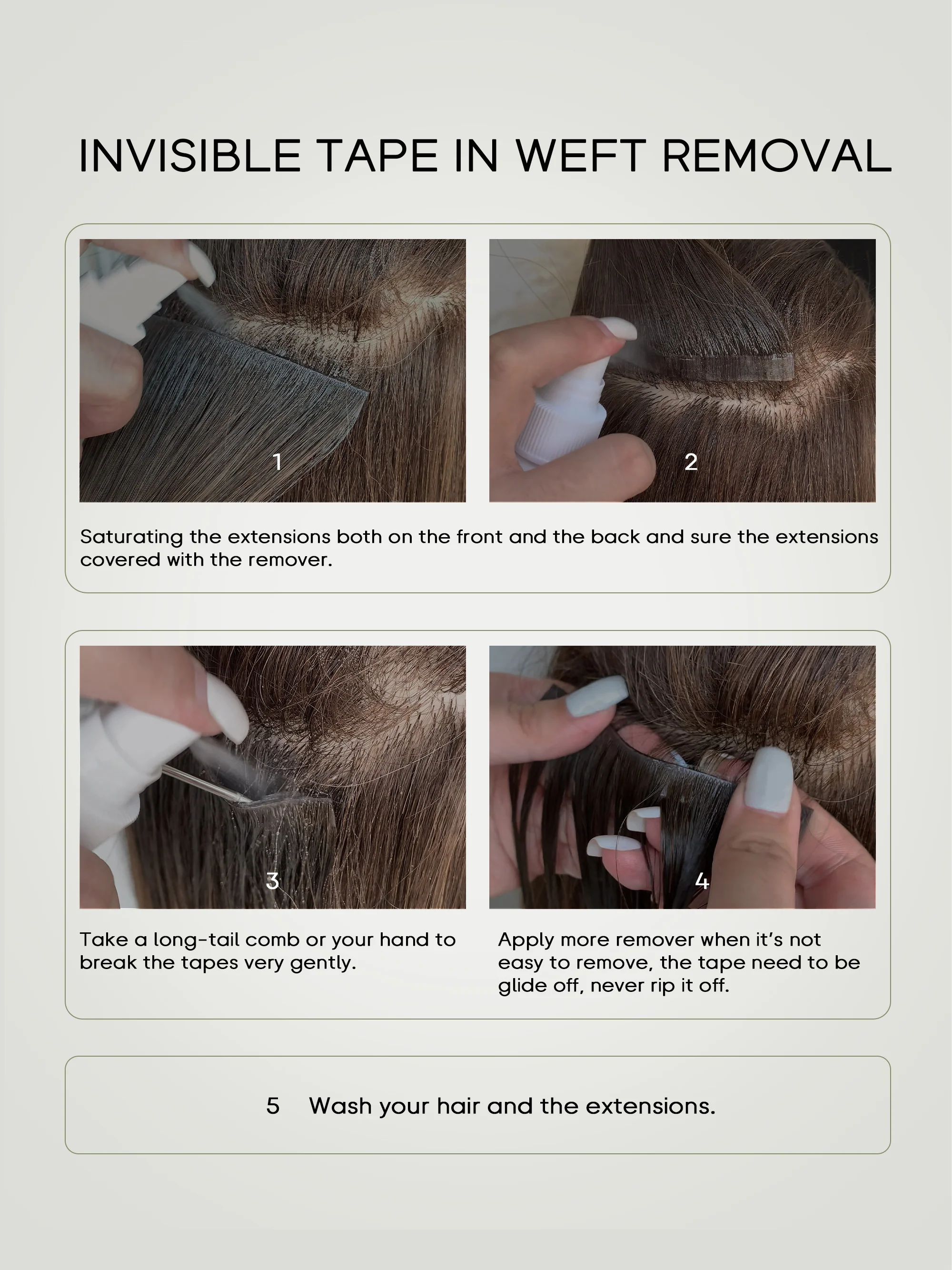 Champagne Blonde Balayage Invisible Tape In Weft-100% Virgin Hair - Image 7
