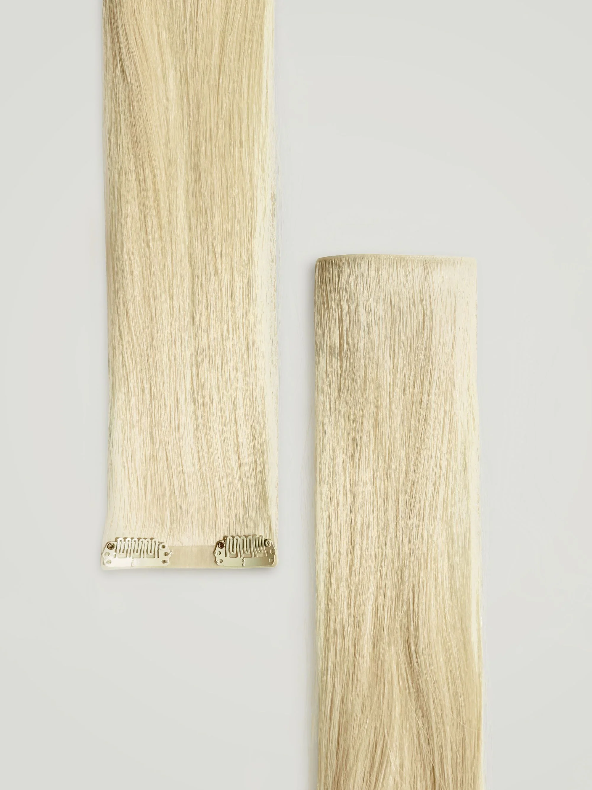 Champagne Blonde  Single Clip-In Hair Extensions 18"(22g/30g) - Image 3
