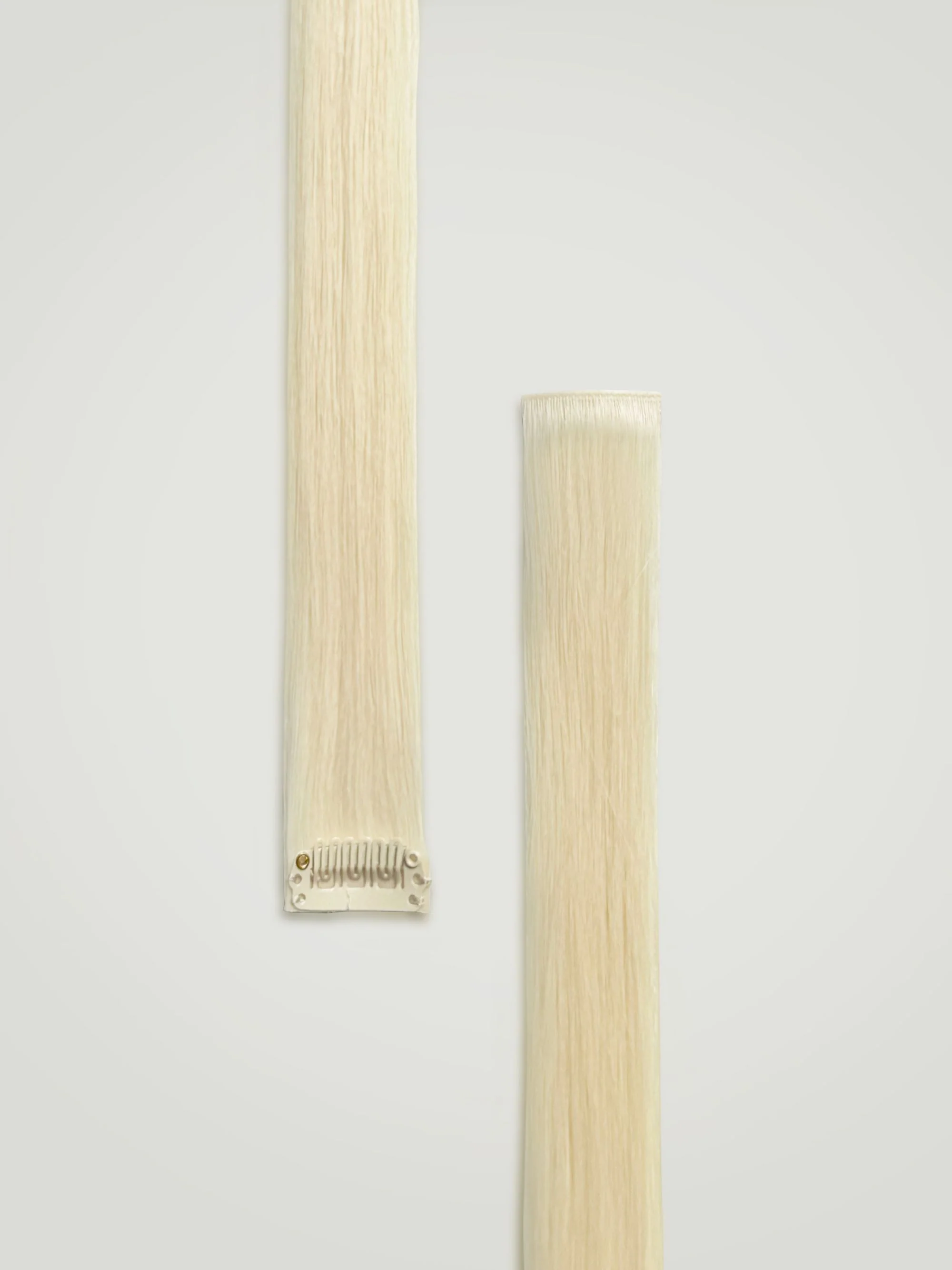 Champagne Blonde  Single Clip-In Hair Extensions 18"(22g/30g) - Image 4
