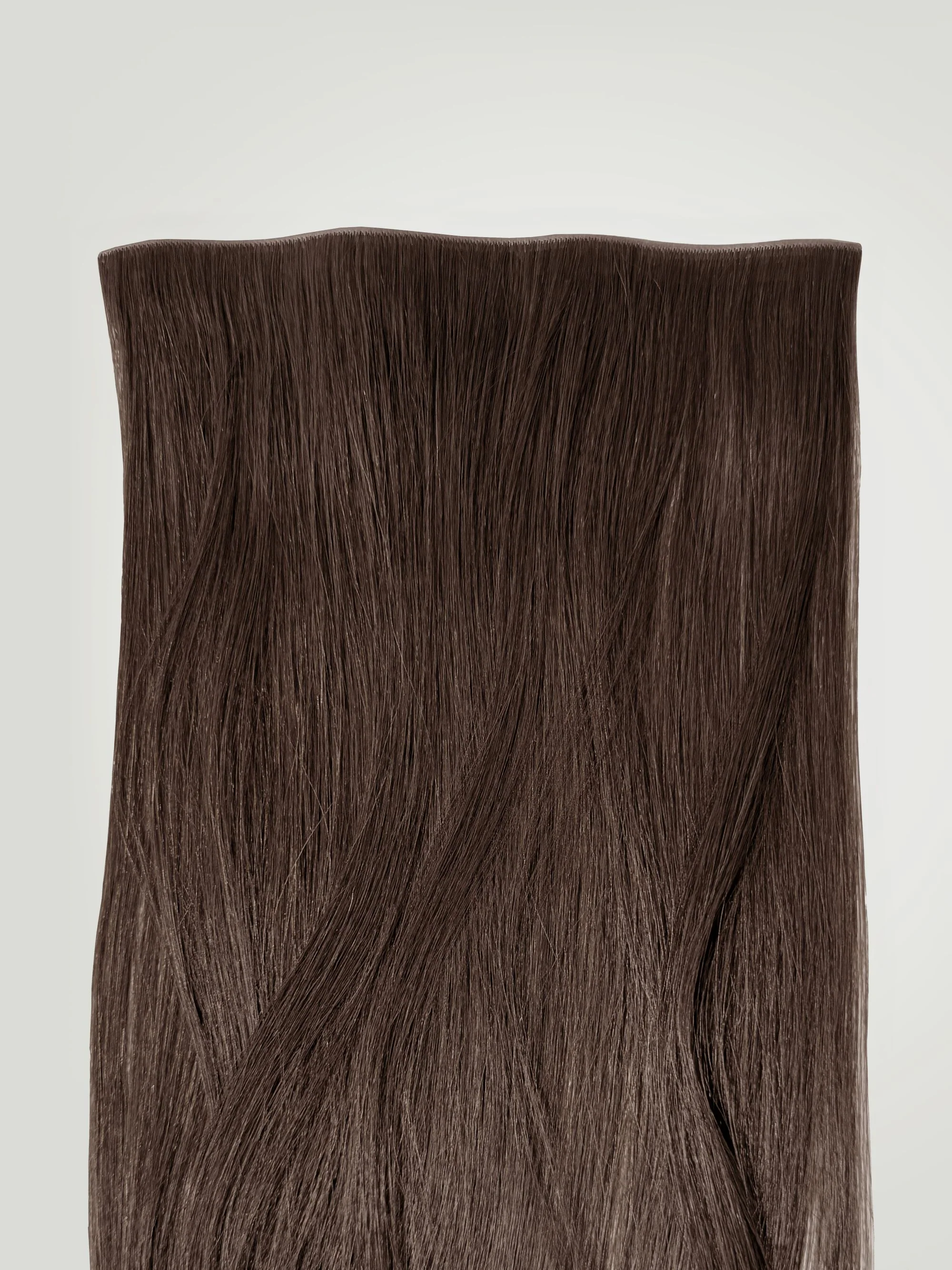 Dark Brown Invisible Tape In Weft-100% Virgin Hair - Image 3