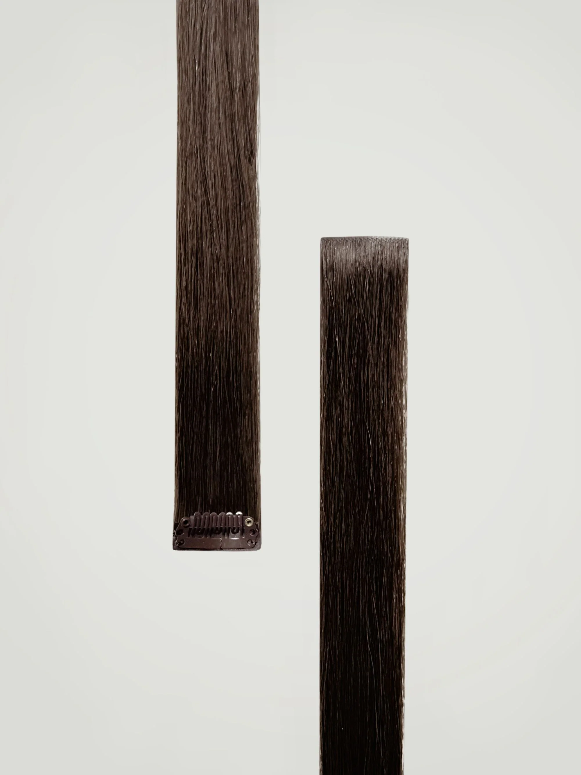 Dark Brown Single Clip-In Hair Extensions 22" (30g/40g) - Image 4
