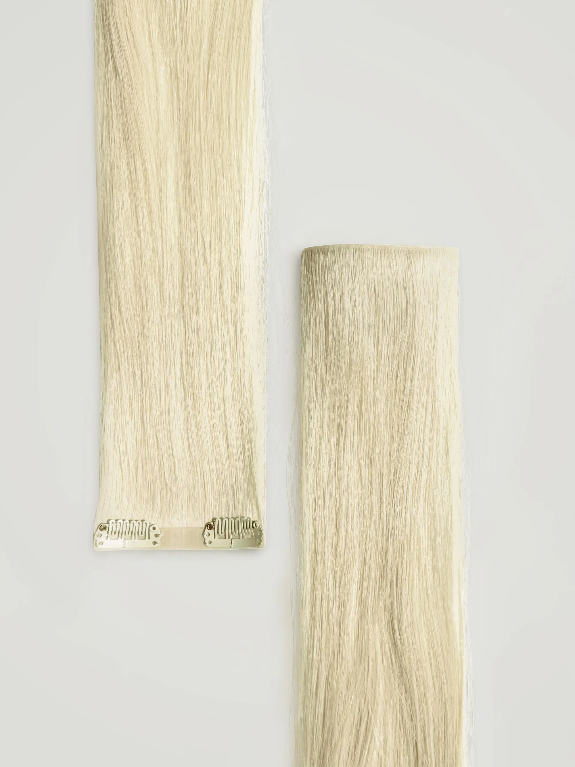 Ice Blonde Single Clip-In Hair Extensions 18" (22g/30g) - Image 3