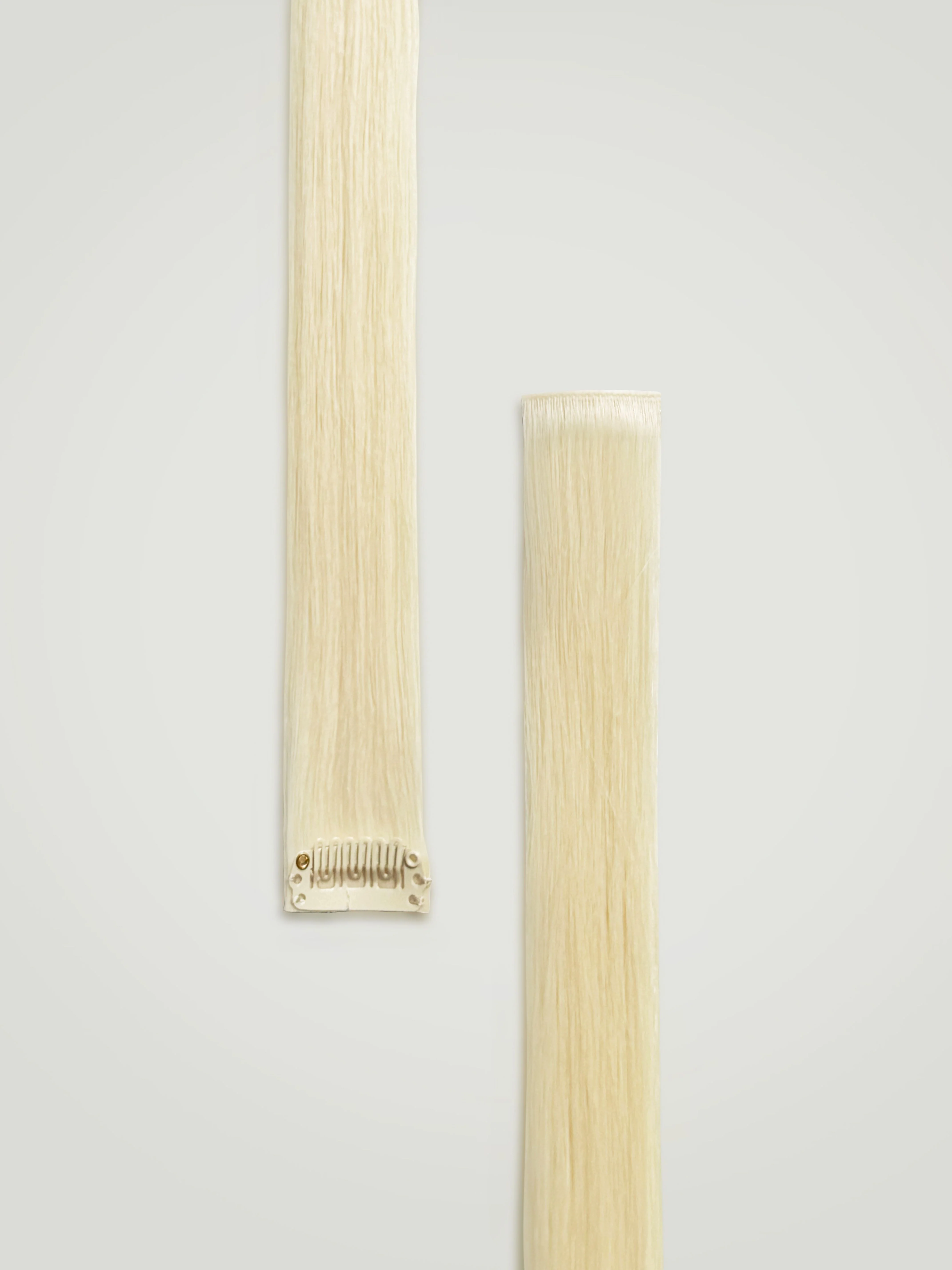 Ice Blonde Single Clip-In Hair Extensions 18" (22g/30g) - Image 4