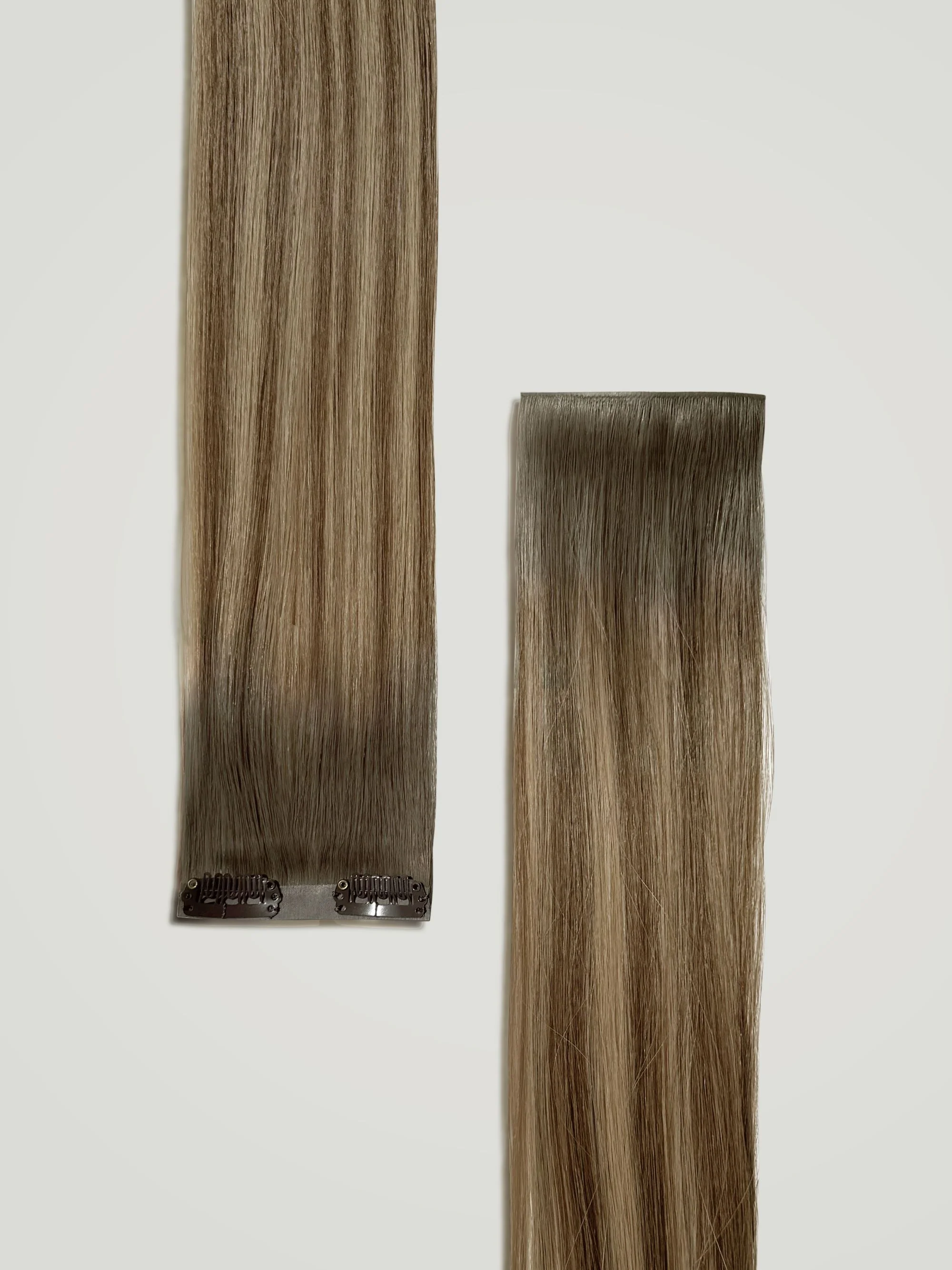 Mocha Melt Balayage Invisible Clip-Ins 18"/45.72cm (100g) - Image 4