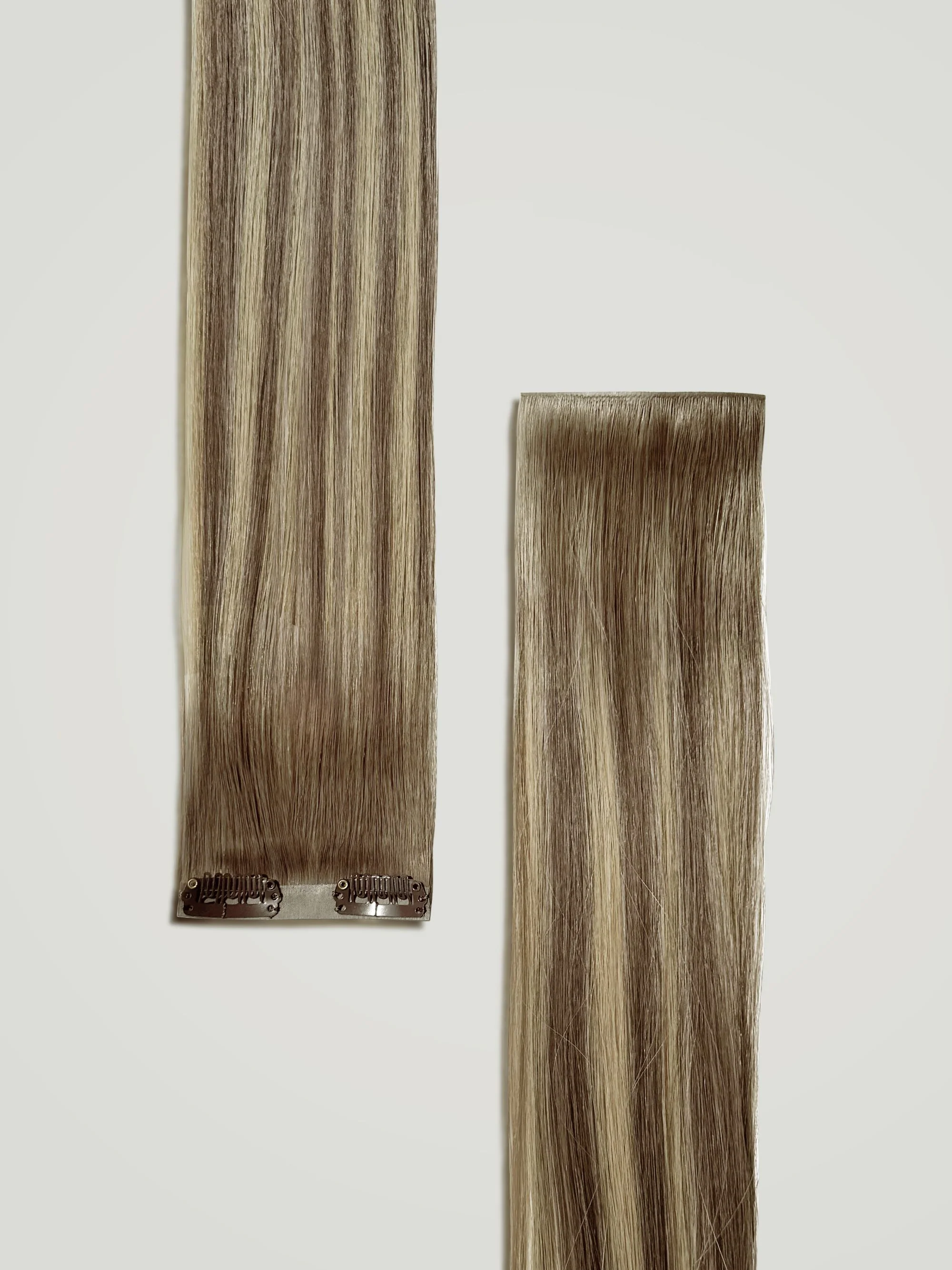 Neutral Blonde Balayage Invisible Clip-Ins 18"/45.72cm (100g) - Image 4