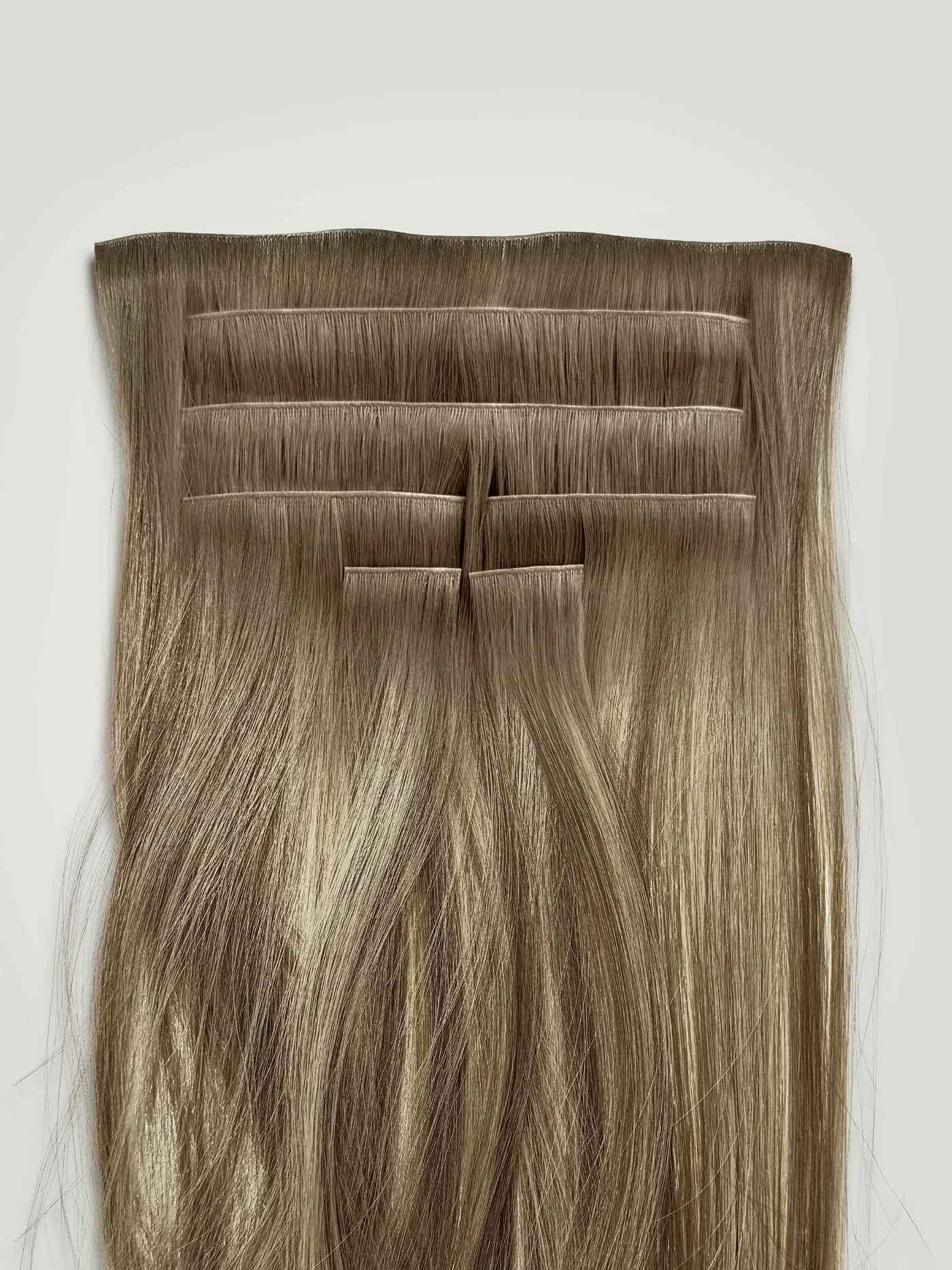 Neutral Blonde Balayage Invisible Clip-Ins 18"/45.72cm (100g) - Image 2