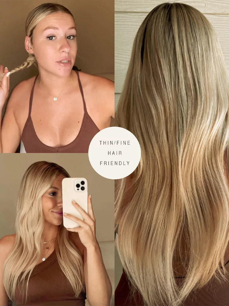 Neutral Brown Invisible Clip-Ins 18"/45.72cm (100g) - Image 7