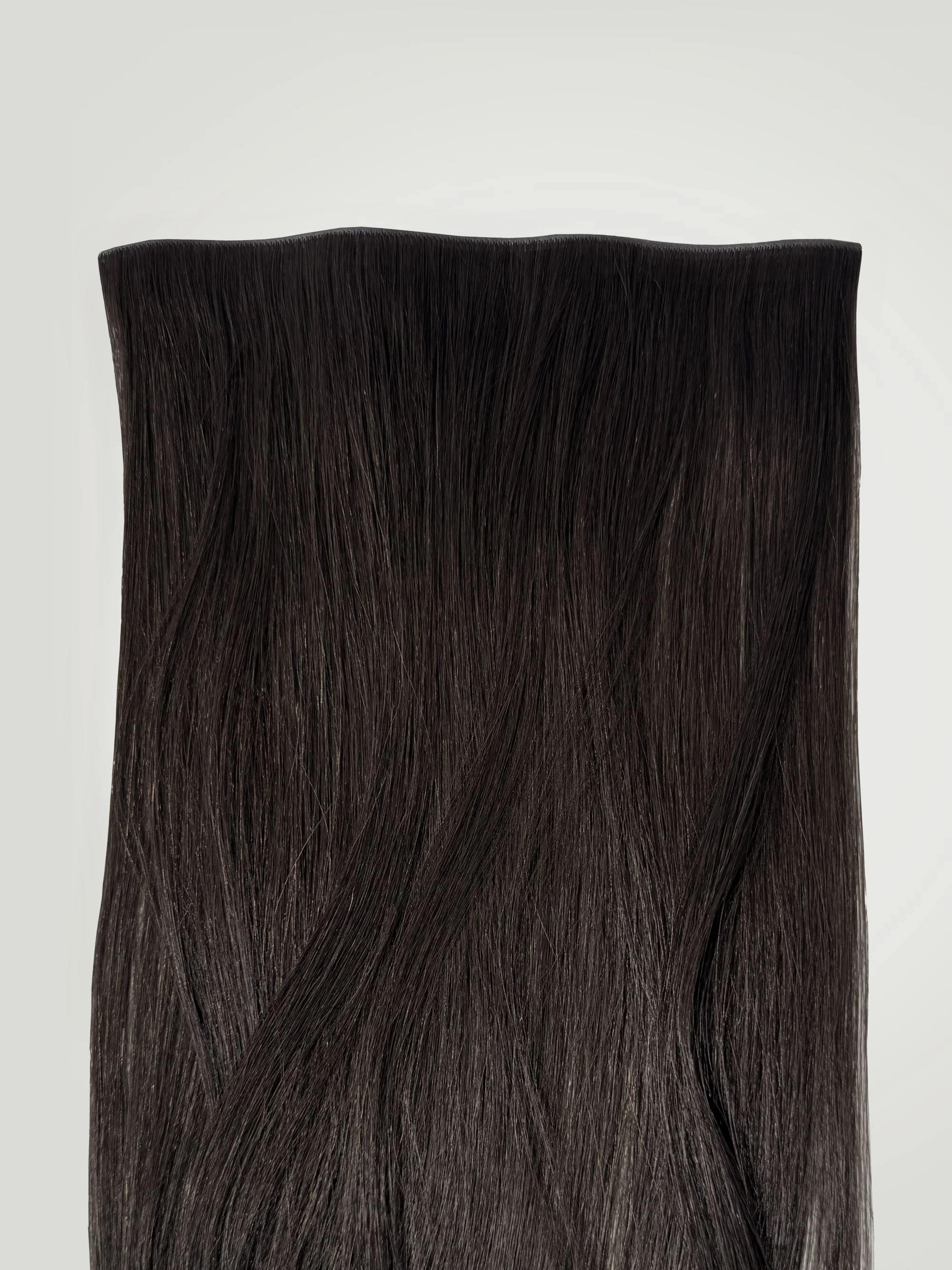 Off Black (brown shine) Invisible Tape In Weft-100% Virgin Hair - Image 3