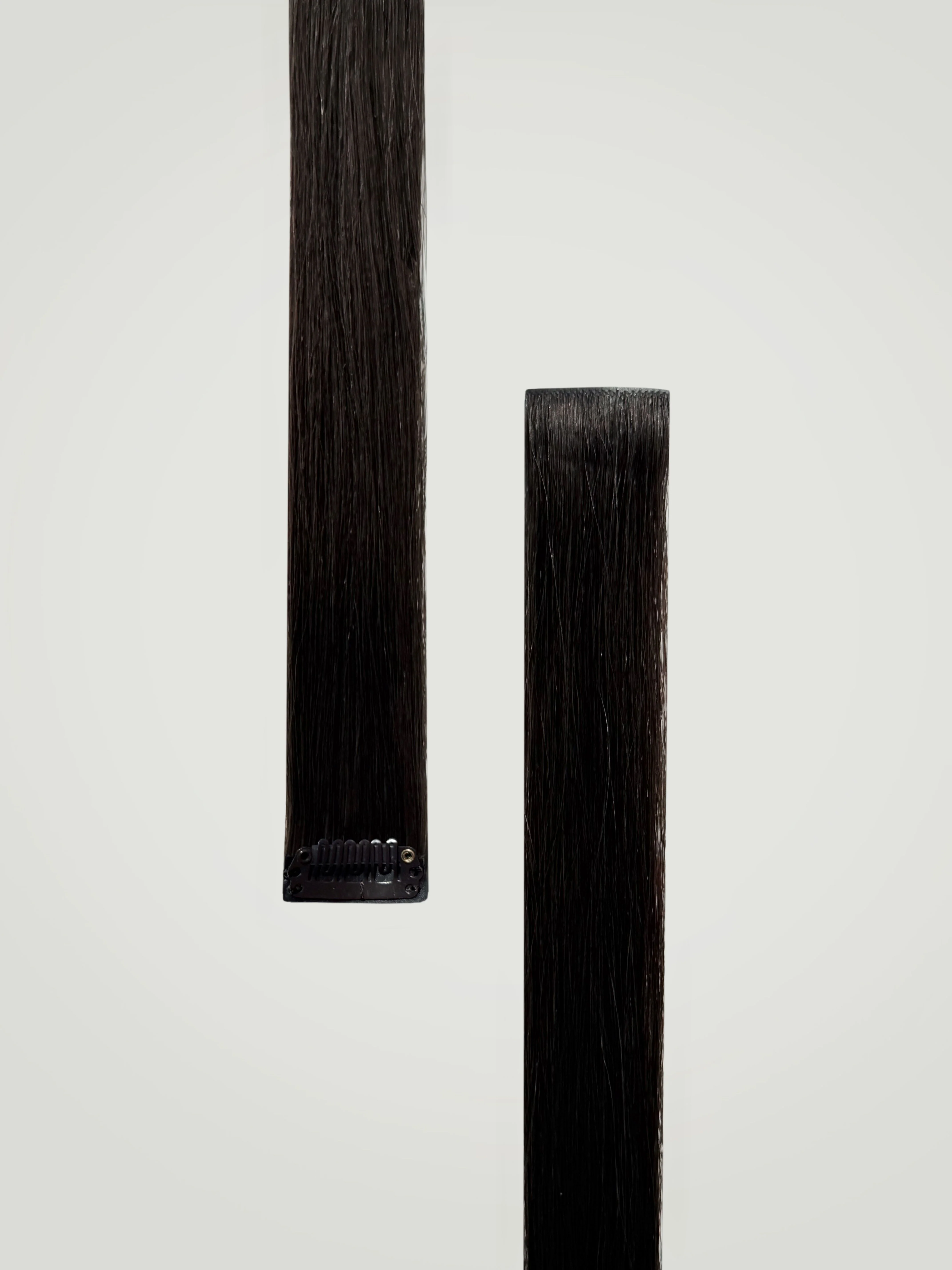 Off Black (brown shine) Single Clip-In Hair Extensions 18" (22g/30g) - Image 4
