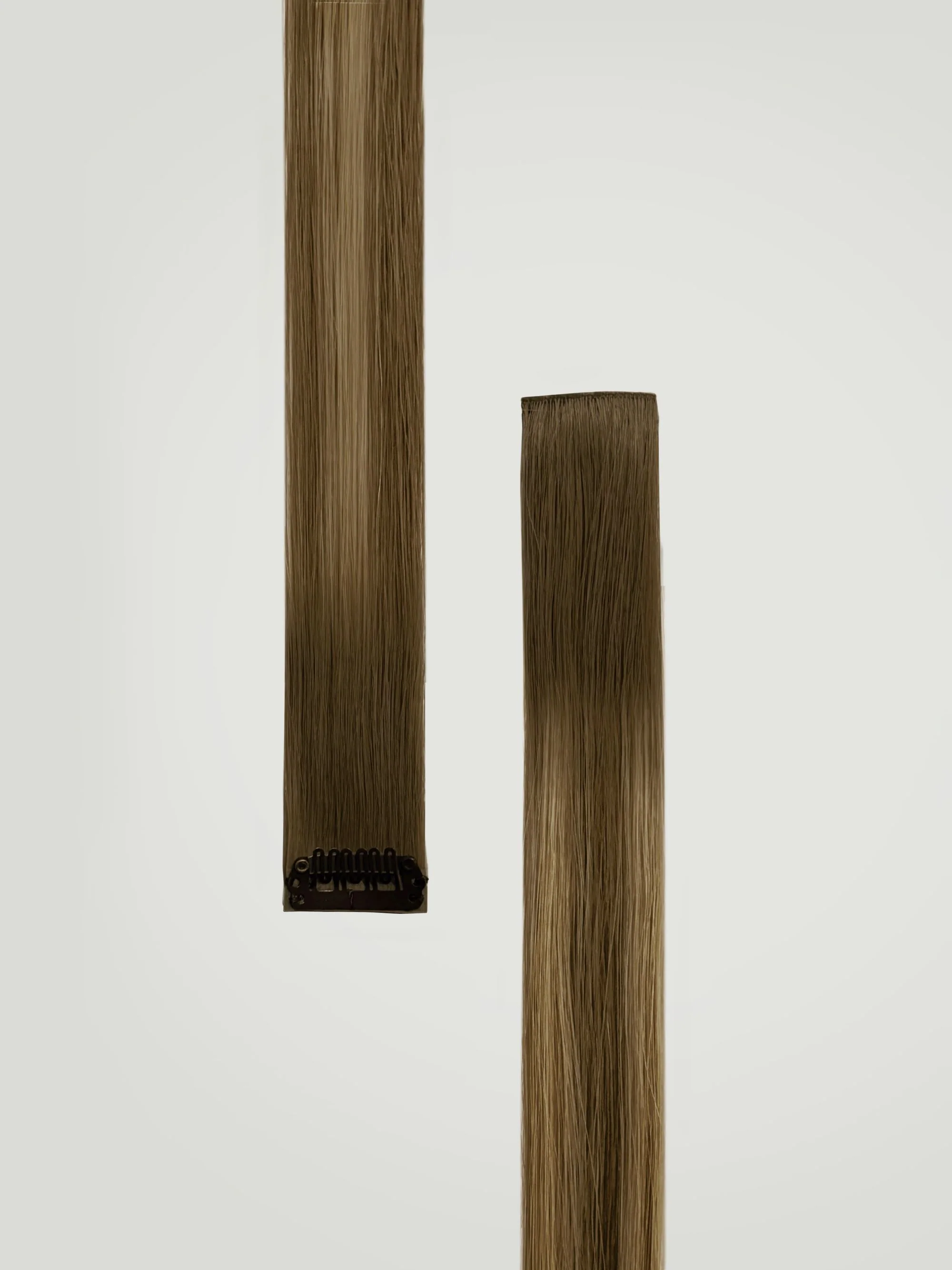 Chestnut Brown Balayage Single Clip In Hair Extensions 22" (30g/40g) - Image 4