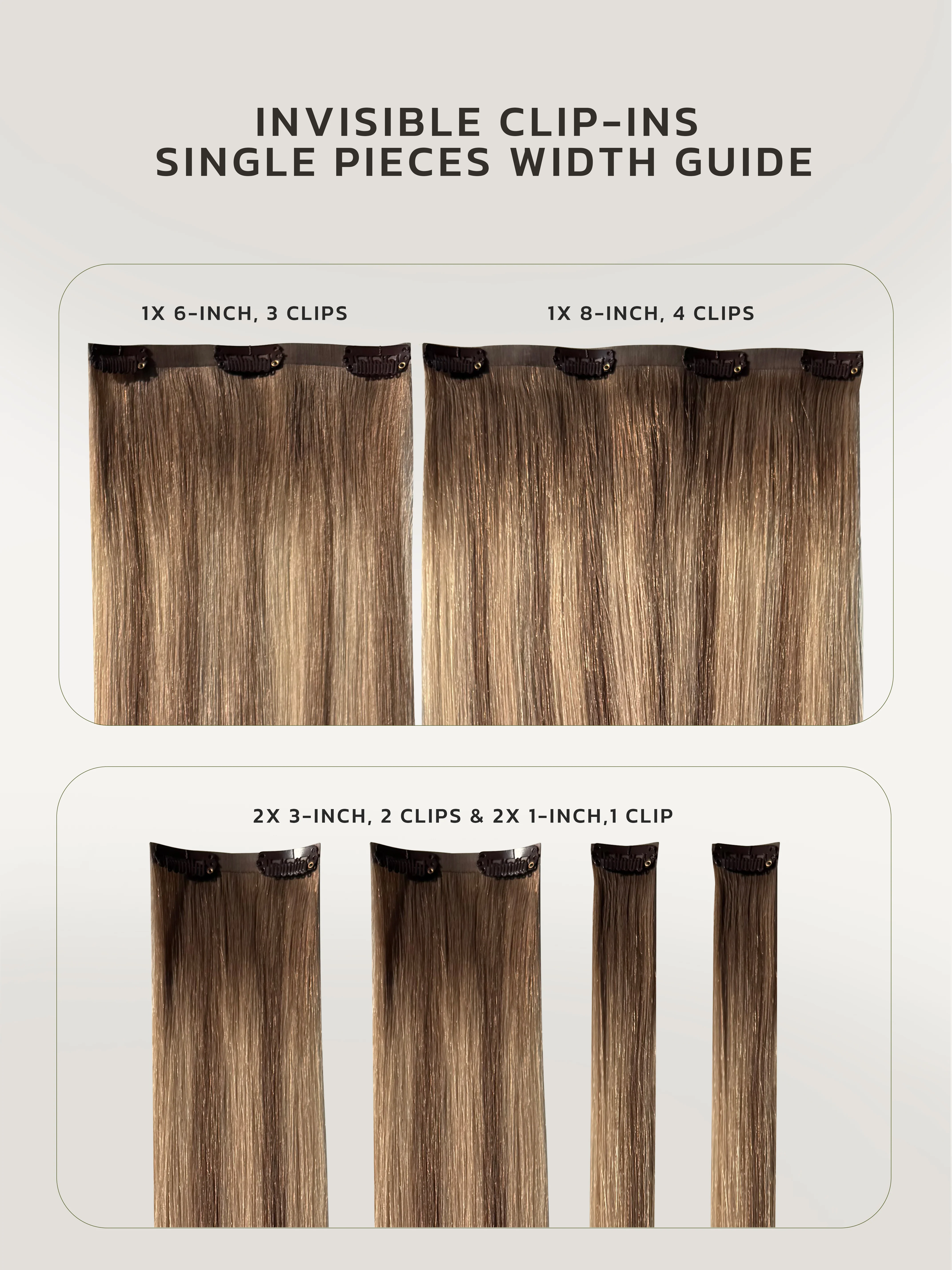 Beige Blonde Single Clip-In Hair Extensions 18" (22g/30g) - Image 7