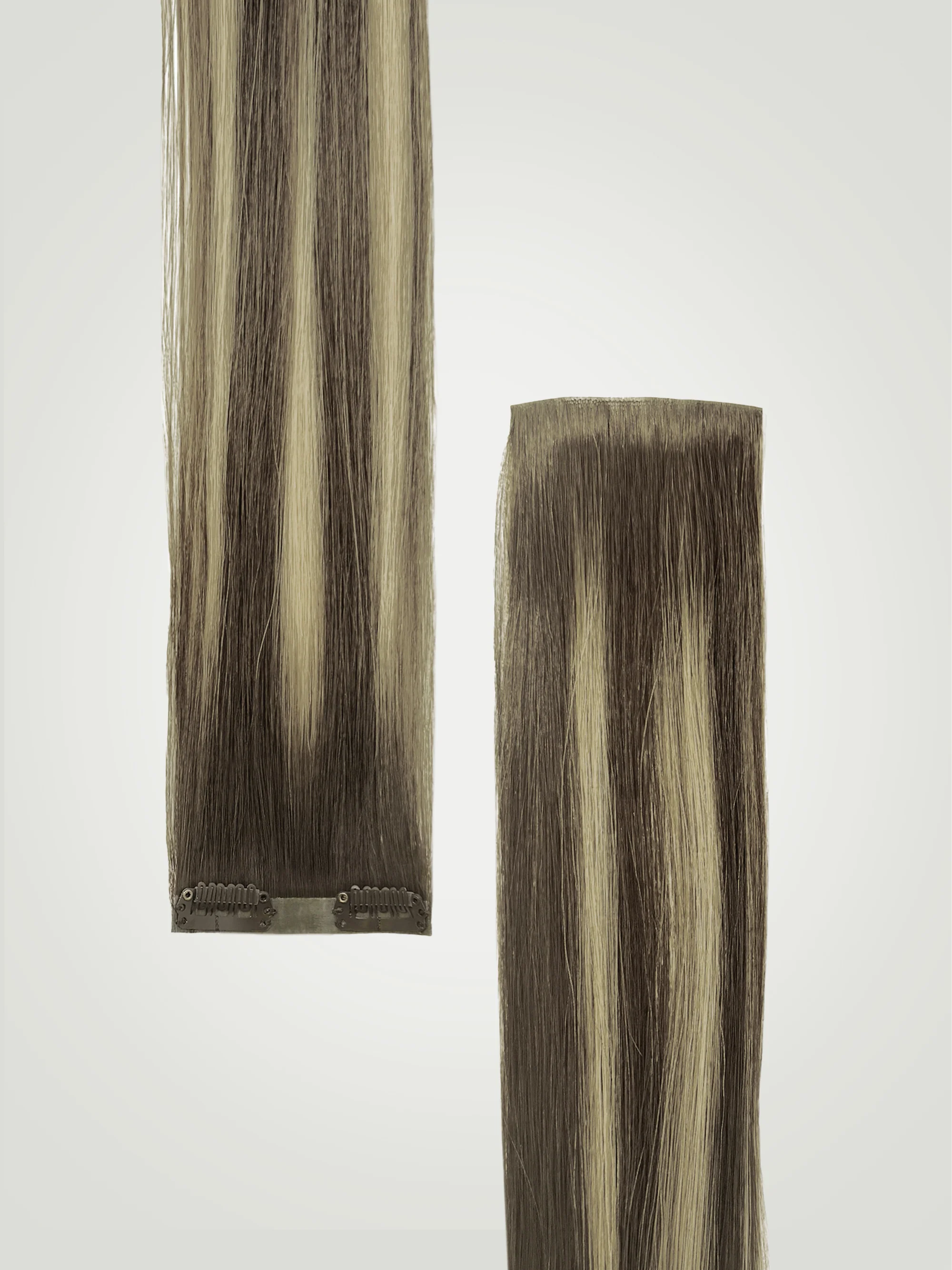 Tortoiseshell Balayage Single Clip-In Hair Extensions 18" (22g/30g) - Image 3